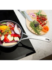 Laura Ashley Dark Dove Grey 16cm Superior Non Stick Saucepan and Glass Lid - Image 2 of 5