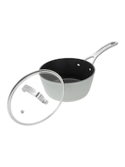 Laura Ashley Sage Leaf 18cm Superior Non Stick Saucepan and Glass Lid - Image 3 of 5