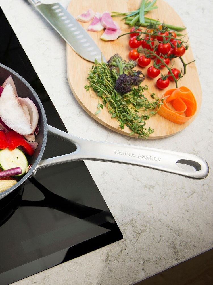Laura Ashley Dark Slate 20cm Superior Non Stick Saucepan and Glass Lid - Image 2 of 5