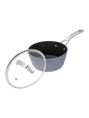 Laura Ashley Dark Slate 18cm Superior Non Stick Saucepan and Glass Lid - Image 1 of 5