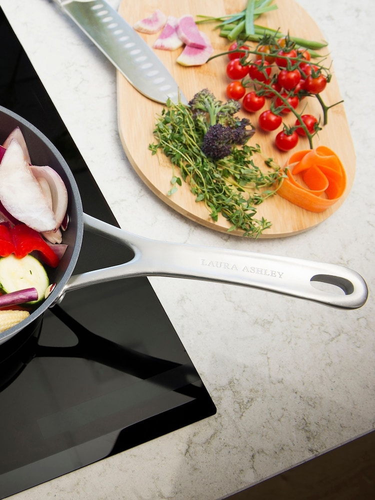 Laura Ashley Dark Slate 16cm Superior Non Stick Saucepan and Glass Lid - Image 2 of 5