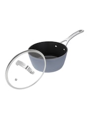 Laura Ashley Dark Slate 16cm Superior Non Stick Saucepan and Glass Lid - Image 3 of 5