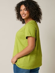 Evans Green Jersey Slub T-Shirt - Image 2 of 5