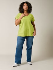 Evans Green Jersey Slub T-Shirt - Image 3 of 5