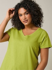 Evans Green Jersey Slub T-Shirt - Image 4 of 5
