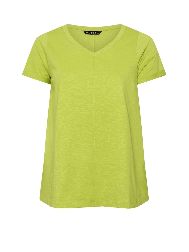 Evans Green Jersey Slub T-Shirt - Image 5 of 5
