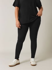 Evans Elastane Black Leggings 2 Pack - Image 1 of 7