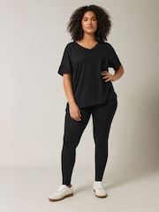 Evans Elastane Black Leggings 2 Pack - Image 2 of 7