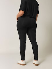 Evans Elastane Black Leggings 2 Pack - Image 3 of 7