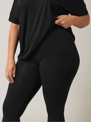 Evans Elastane Black Leggings 2 Pack - Image 4 of 7