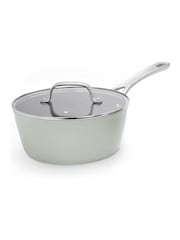 Laura Ashley Sage Leaf 20cm Superior Non Stick Saucepan and Glass Lid - Image 4 of 4