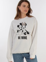 Brands In White Disney Minnie And Mickey Be Mine Sweatshirt - Image 1 of 4