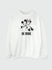 Brands In White Disney Minnie And Mickey Be Mine Sweatshirt - Image 3 of 4