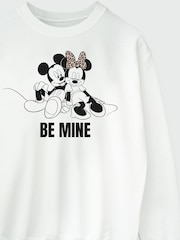 Brands In White Disney Minnie And Mickey Be Mine Sweatshirt - Image 4 of 4