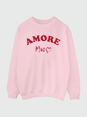 Brands In Pink Women Valentine's Day Amore Mio Sweat Top - Image 3 of 4