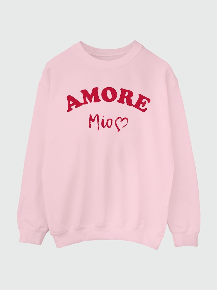 Brands In Pink Women Valentine's Day Amore Mio Sweat Top - Image 3 of 4
