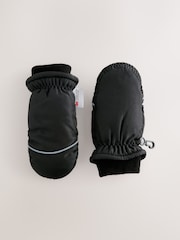 Black Ski Mittens Gloves (3mths-6yrs) - Image 1 of 3