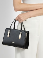 Dune London Black Dinkydenbeigh Mini Branded Handle Tote Bag - Image 1 of 1