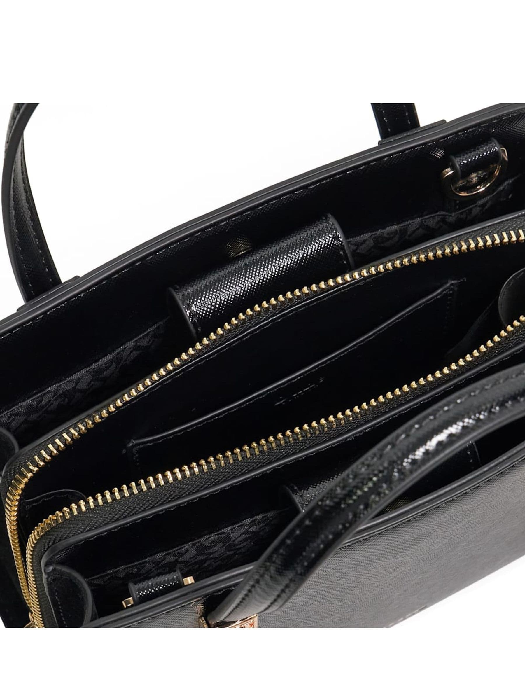 Buy Dune London Black Dinkydenbeigh Mini Branded Handle Tote Bag