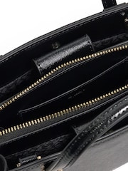 Dune London Black Dinkydenbeigh Mini Branded Handle Tote Bag - Image 4 of 5