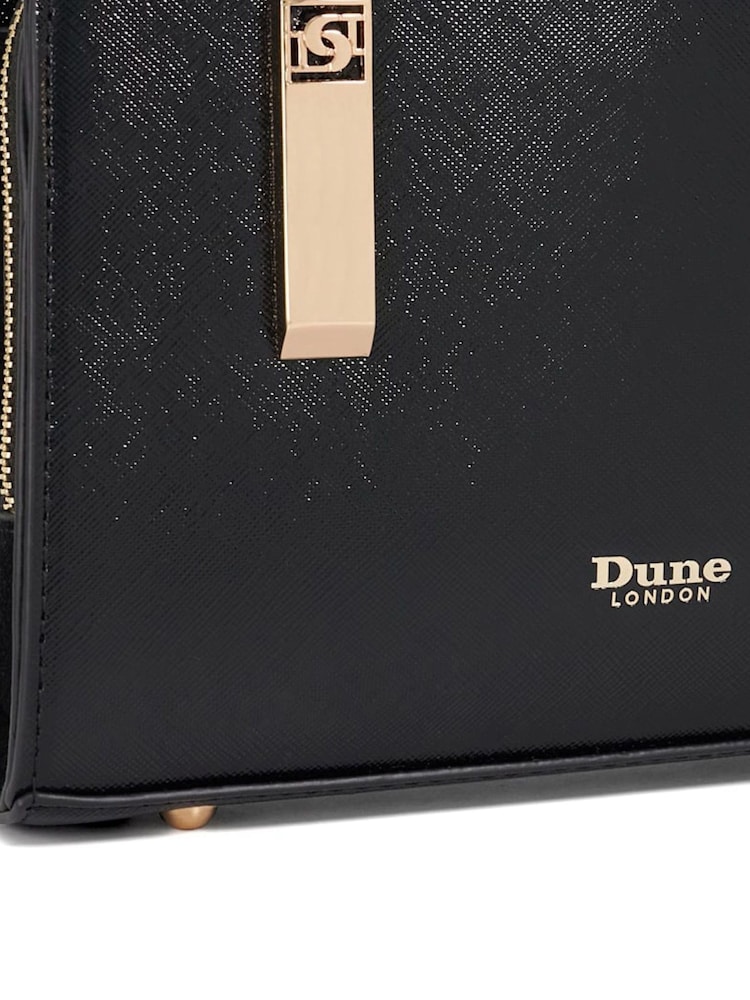 Dune London Black Dinkydenbeigh Mini Branded Handle Tote Bag - Image 5 of 5