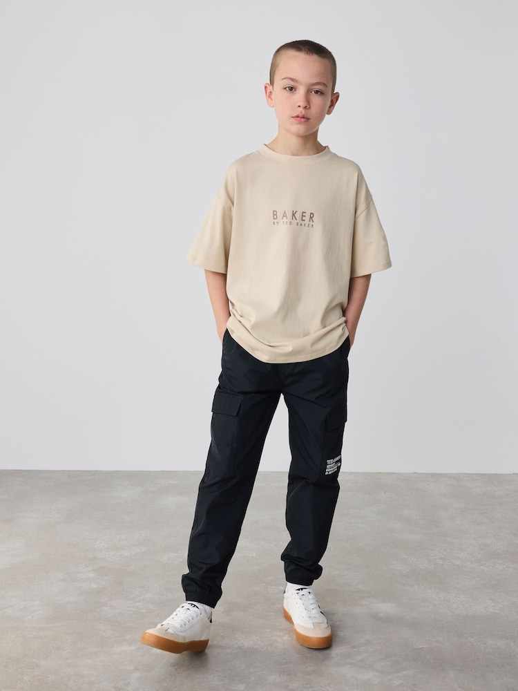 Baker by Ted Baker Oversized Back Print 100% Cotton T-Shirt - Image 3 of 7