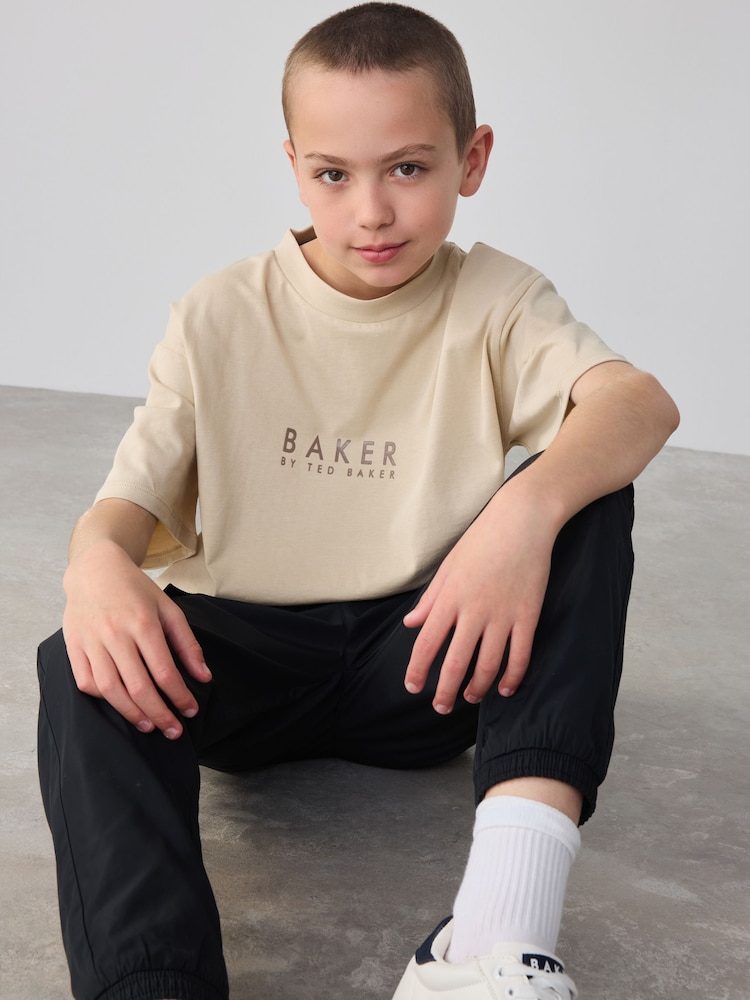 Baker by Ted Baker Oversized Back Print 100% Cotton T-Shirt - Image 4 of 7