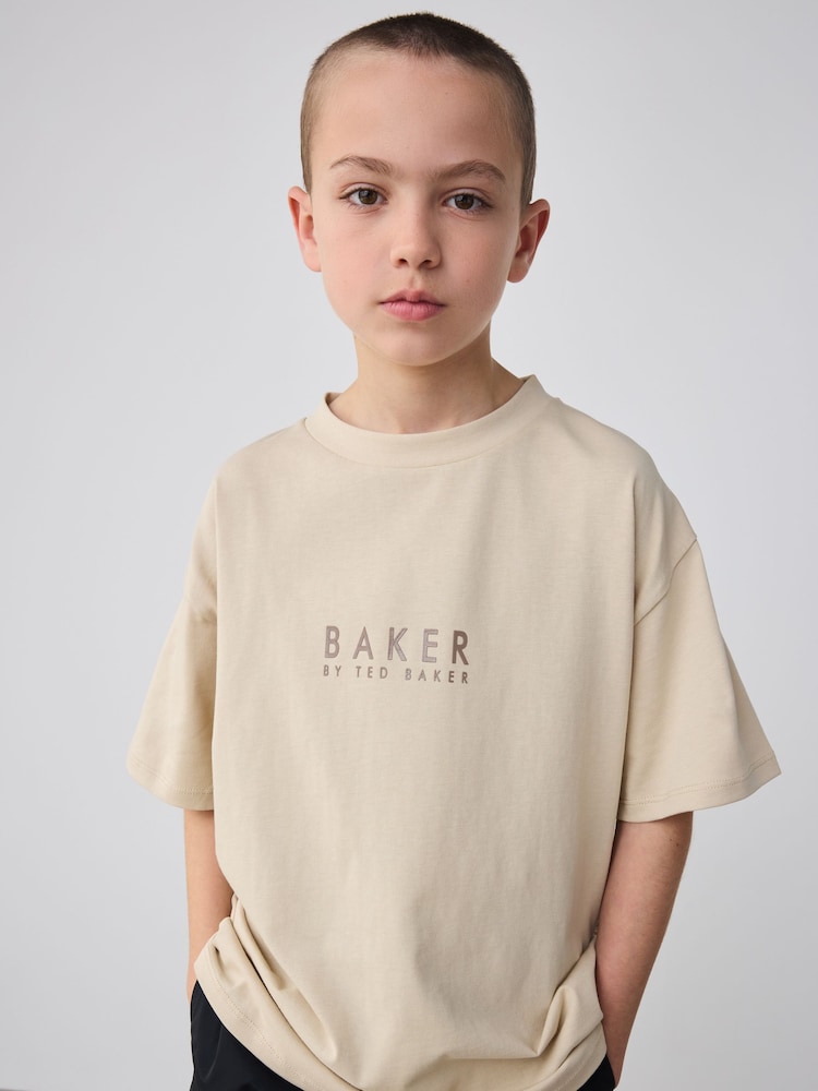 Baker by Ted Baker Oversized Back Print 100% Cotton T-Shirt - Image 5 of 7