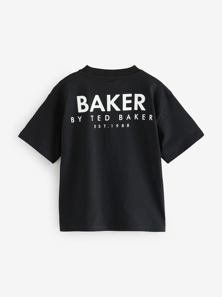 Baker by Ted Baker Oversized Back Print 100% Cotton T-Shirt - Image 5 of 6