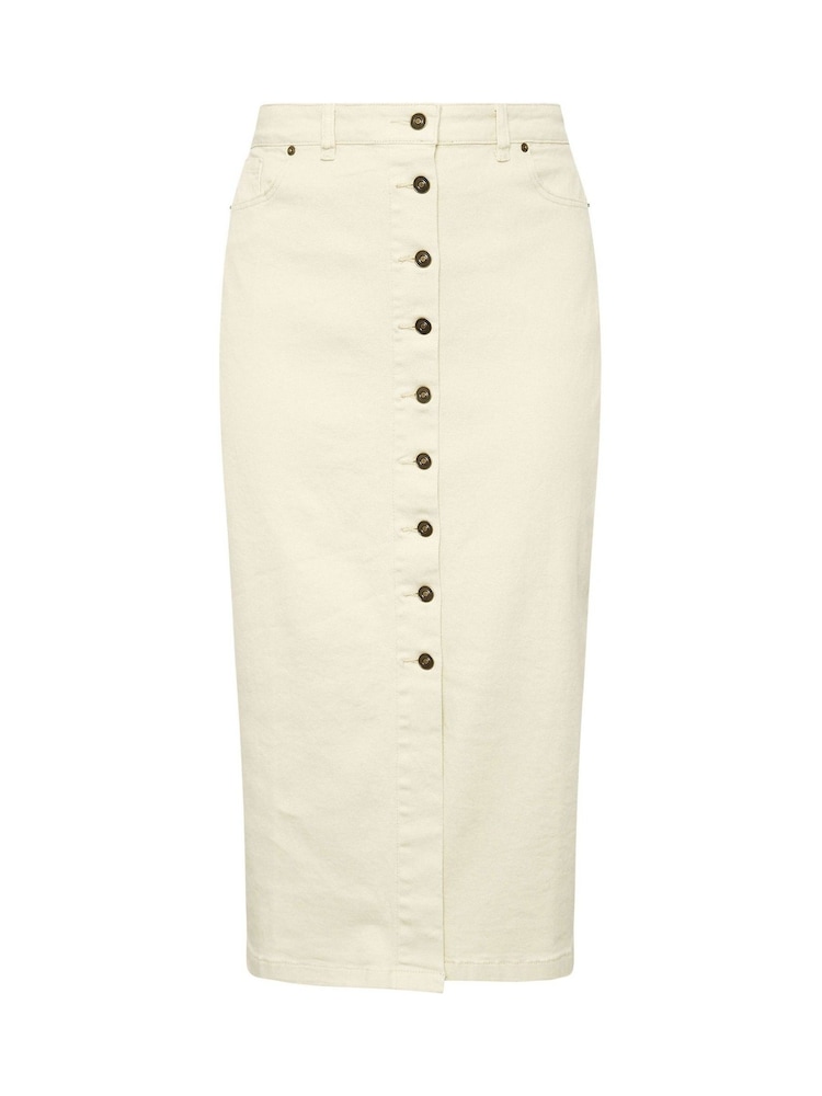 Evans Button Through Denim Skirt - Image 5 of 5