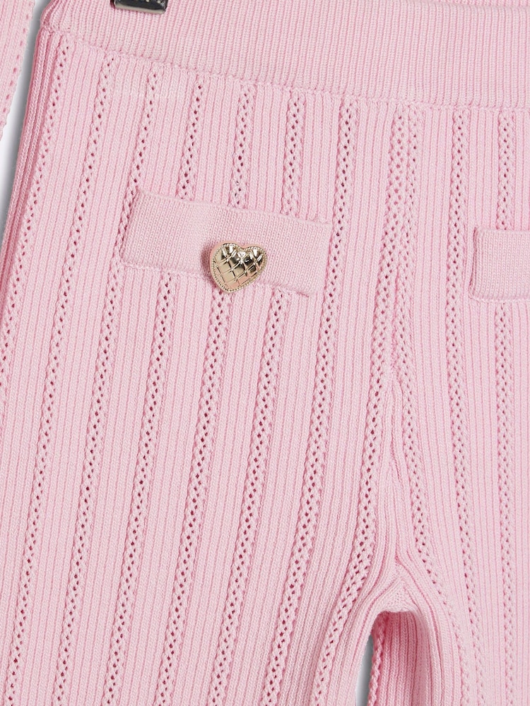 River Island Pink Girls Waistcoat Set - Image 4 of 4