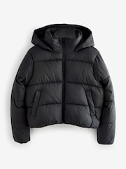 Black Padded Bomber Jacket - Image 1 of 1
