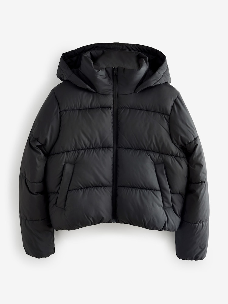 Black Padded Bomber Jacket - Image 1 of 1