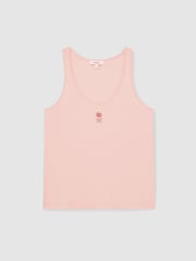 Reiss Pink Teigan Reiss | NYBG Floral Emblem Vest - Image 2 of 5