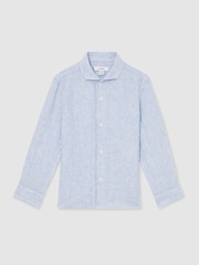 Reiss Ruban 100% Linen Long Sleeve Shirt - Imagen 2 de 4