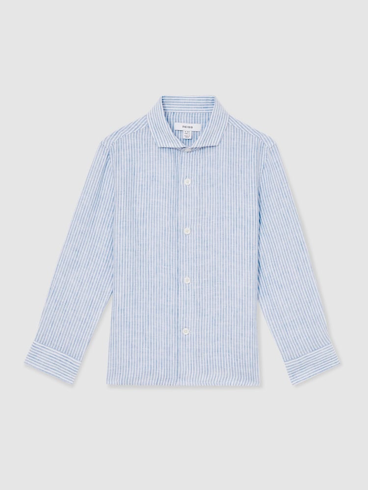 Reiss Ruban 100% Linen Long Sleeve Shirt - Imagen 2 de 4