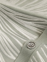 Reiss Soft Sage Laurent Flower Embroidered Knit Shirt - Image 7 of 7