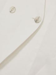 Reiss Ivory Whitney Linen Button-Front Waistcoat - Image 7 of 7