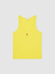 Reiss Yellow Teigan Reiss | NYBG Floral Emblem Vest - Image 2 of 5