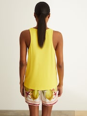 Reiss Yellow Teigan Reiss | NYBG Floral Emblem Vest - Image 4 of 5