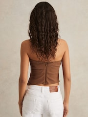 Maro - Top bandou Reiss Millie cu încrețituri - Image 5 of 6