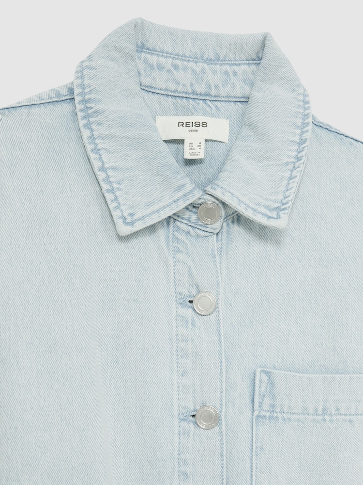 Reiss Vienna Denim Mini Dress - Imagen 6 de 6