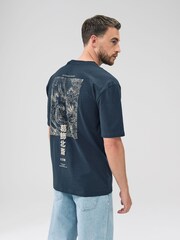Black Hokusai Relaxed Fit Artist License T-Shirt - Image 3 of 4