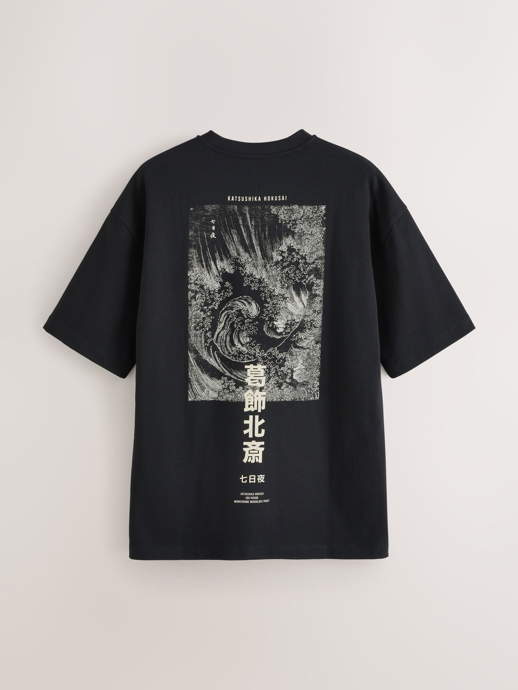 Buy Black Hokusai Relaxed Fit Artist T-Shirt from Next USA