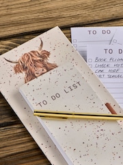 Hamish the Highland Cow – Notizblock und Stift - Bild 3 von 4
