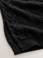 Black Cable Knit Tank - Image 6 of 7