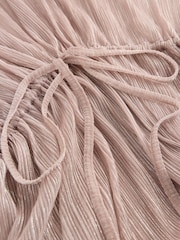 Pale Pink Plisse Tie Waist Maxi Cover-Up - Image 6 of 7