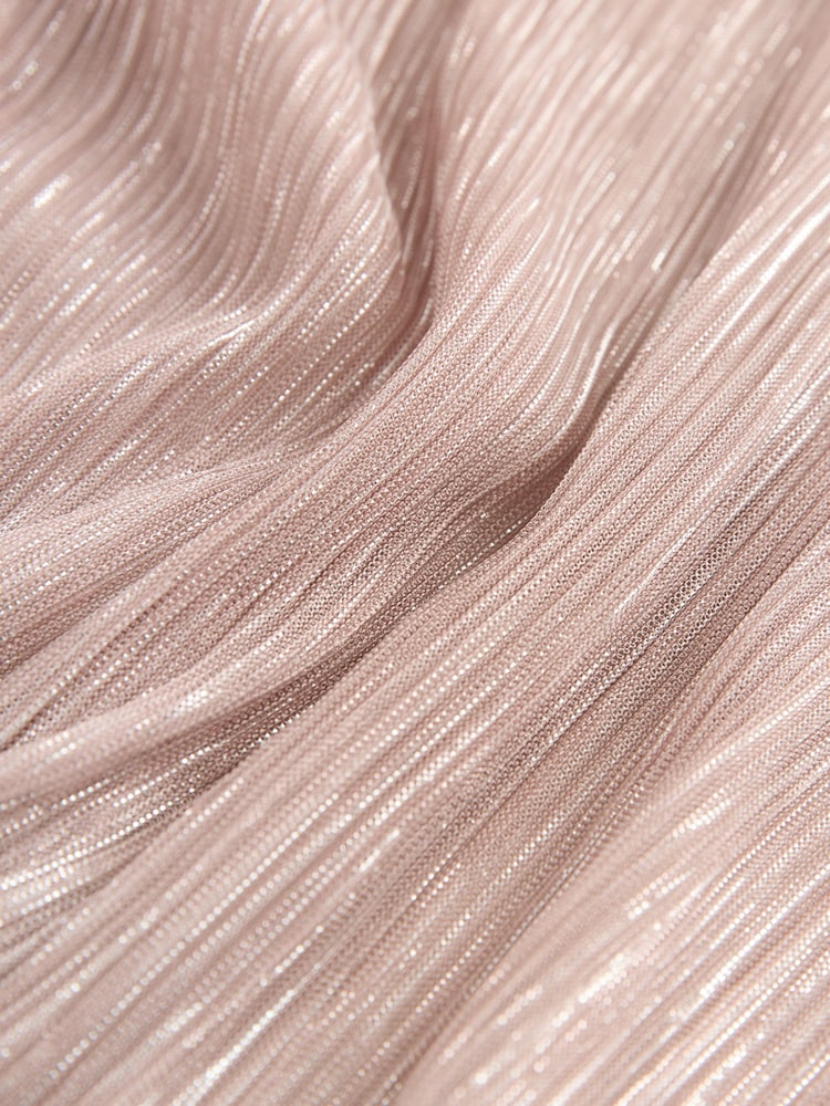 Pale Pink Plisse Tie Waist Maxi Cover-Up - Image 7 of 7