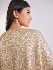 Gold Sequin Jacket - Image 4 of 8