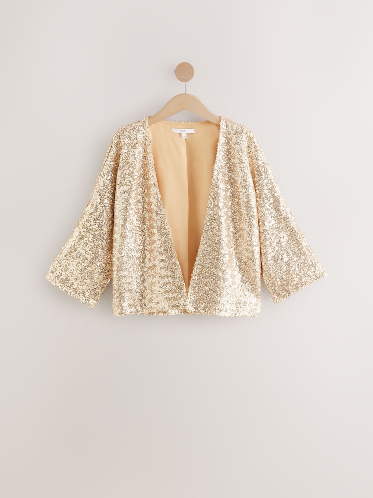 Gold Sequin Jacket - Image 6 of 8
